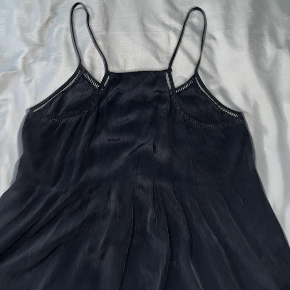 Madewell Women's Size Medium Lightweight Black Racer Back Spaghetti Strap Tank - Picture 9 of 12